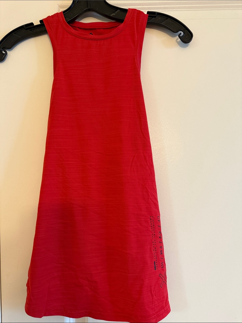 Reebok Red Racerback CrossFit Training Tank with Black Accents